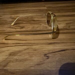 Stylish Gold and Cream Sunglasses